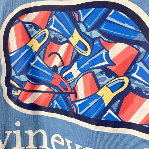 VINEYARD VINES Whale Logo Pocket Tee Shirt, Blue - Picture 5 of 10